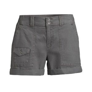 Time and Tru Women's Charcoal Cargo Shorts